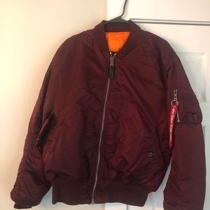 Reversible Alpha Industries bomber jacket